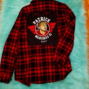 Custom flannel Patrick Mahomes